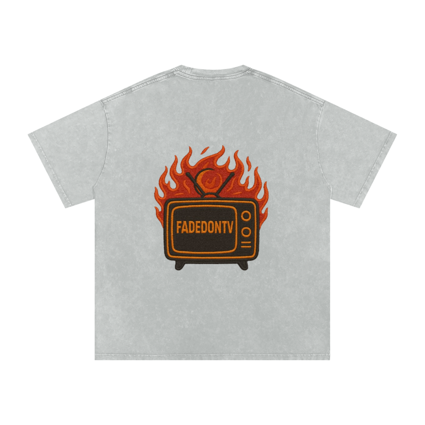 Snow Washed Oversized Cotton T-Shirt