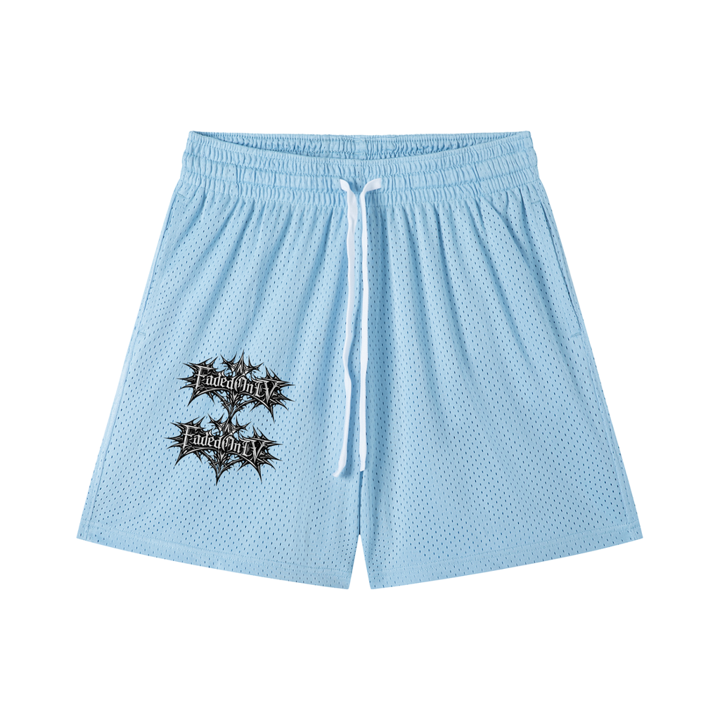Mesh Drawstring Shorts