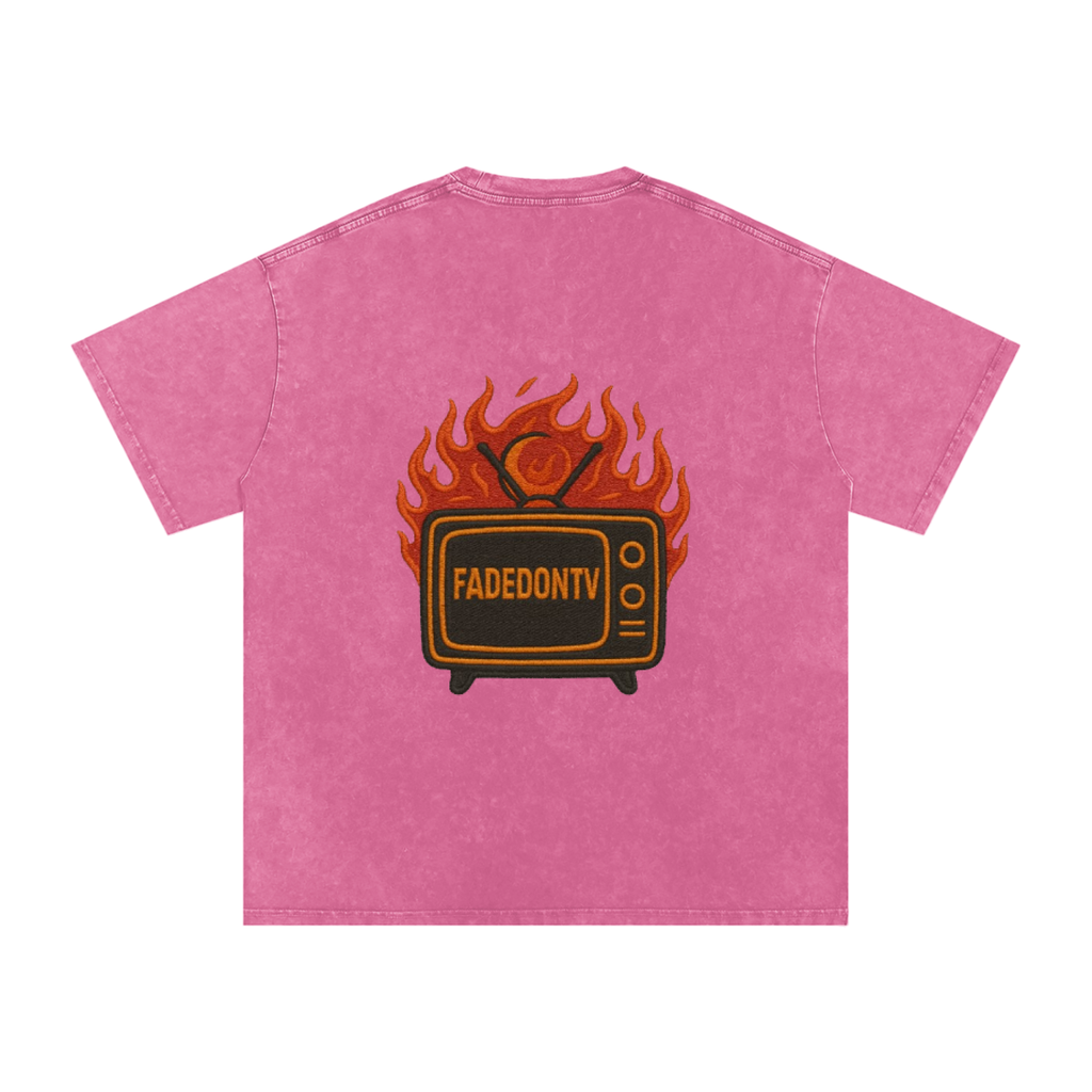 Snow Washed Oversized Cotton T-Shirt