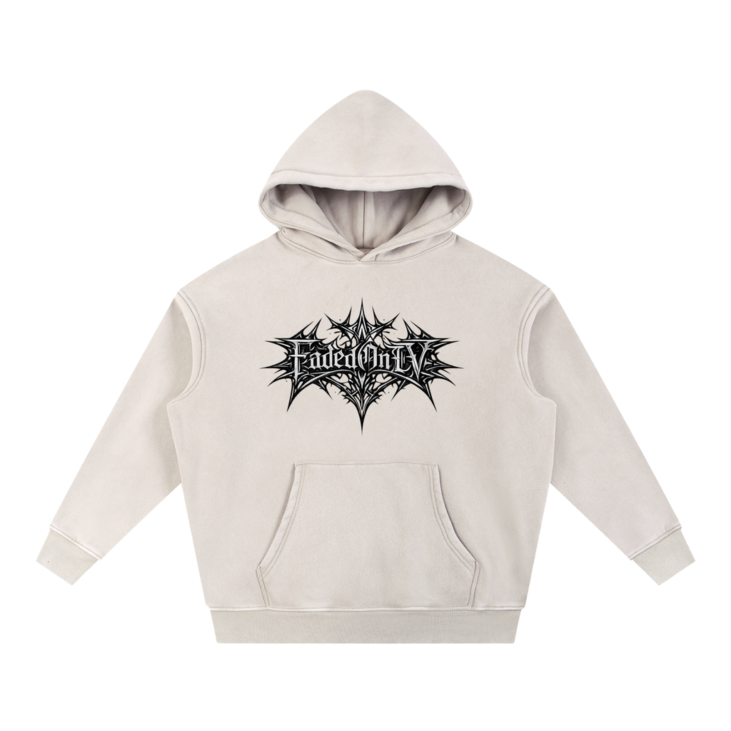 Snow Wash Fleece Oversize Hoodie