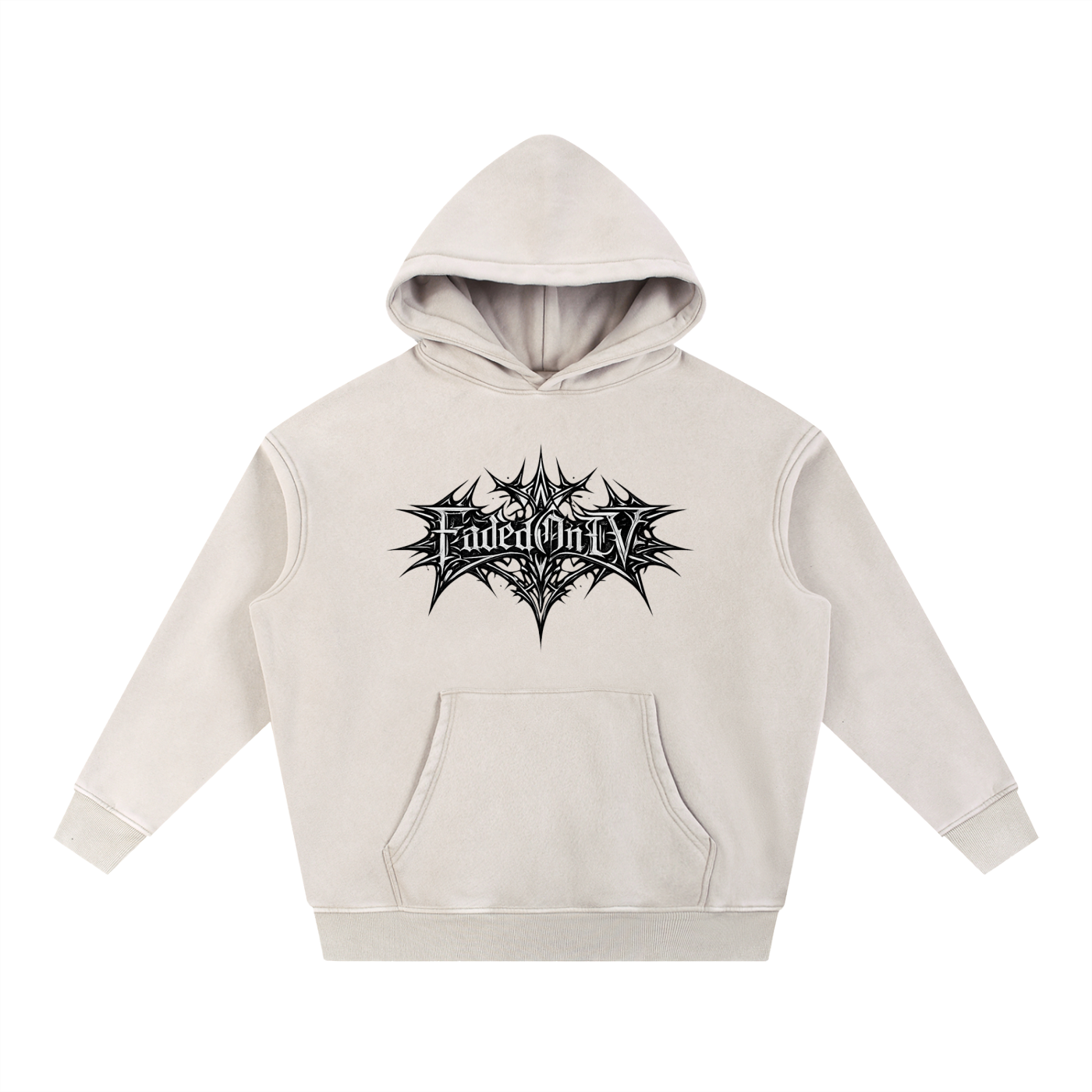 Snow Wash Fleece Oversize Hoodie