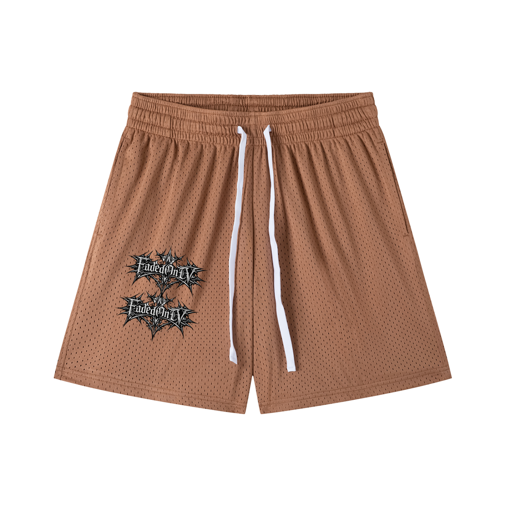 Mesh Drawstring Shorts