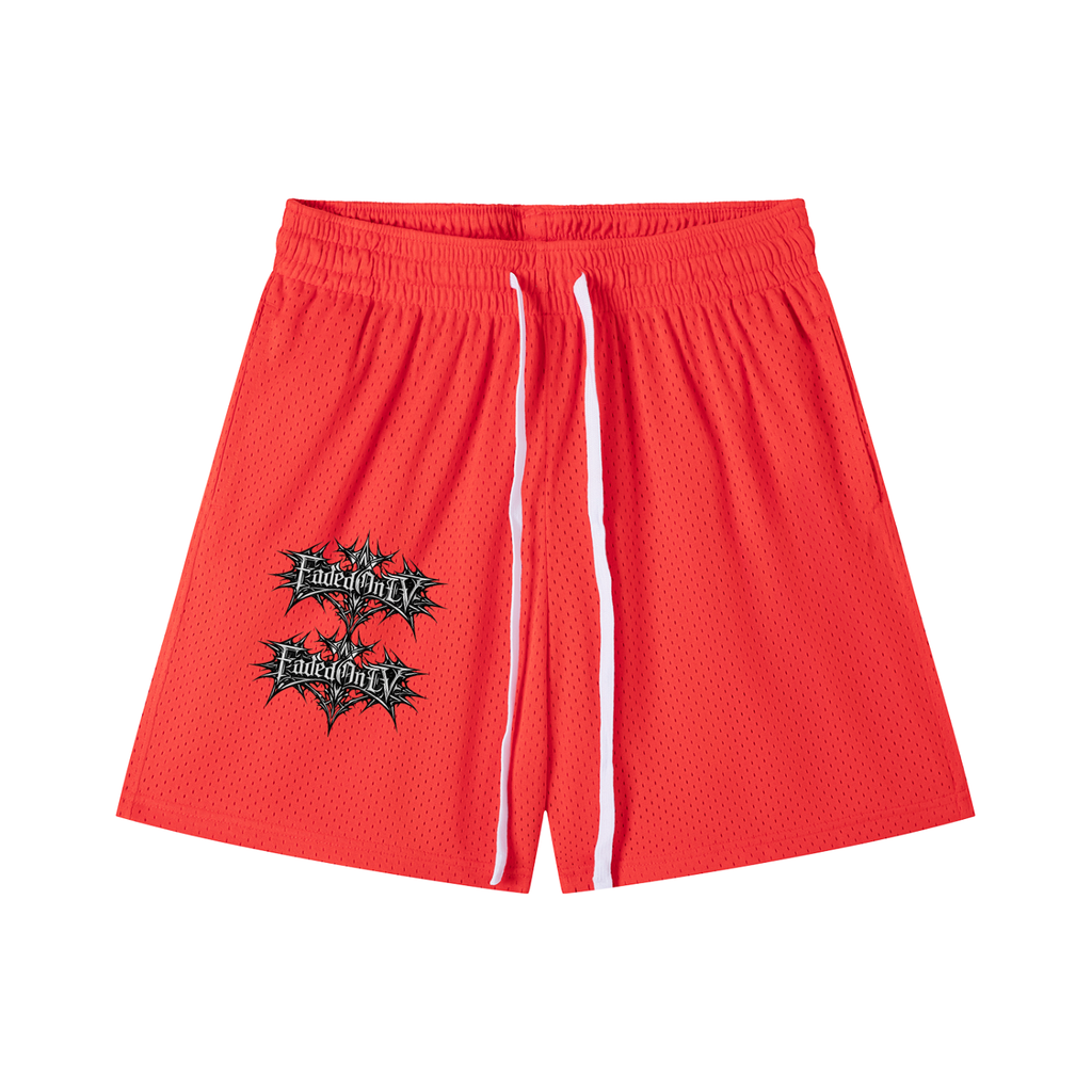 Mesh Drawstring Shorts