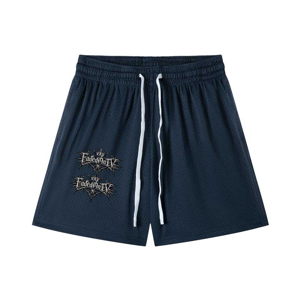 Mesh Drawstring Shorts