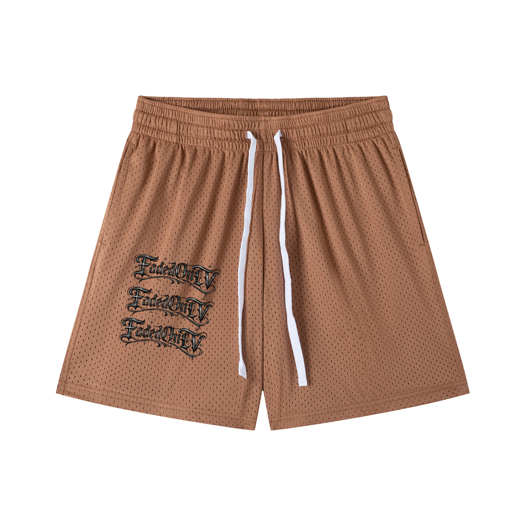 Mesh Drawstring Shorts