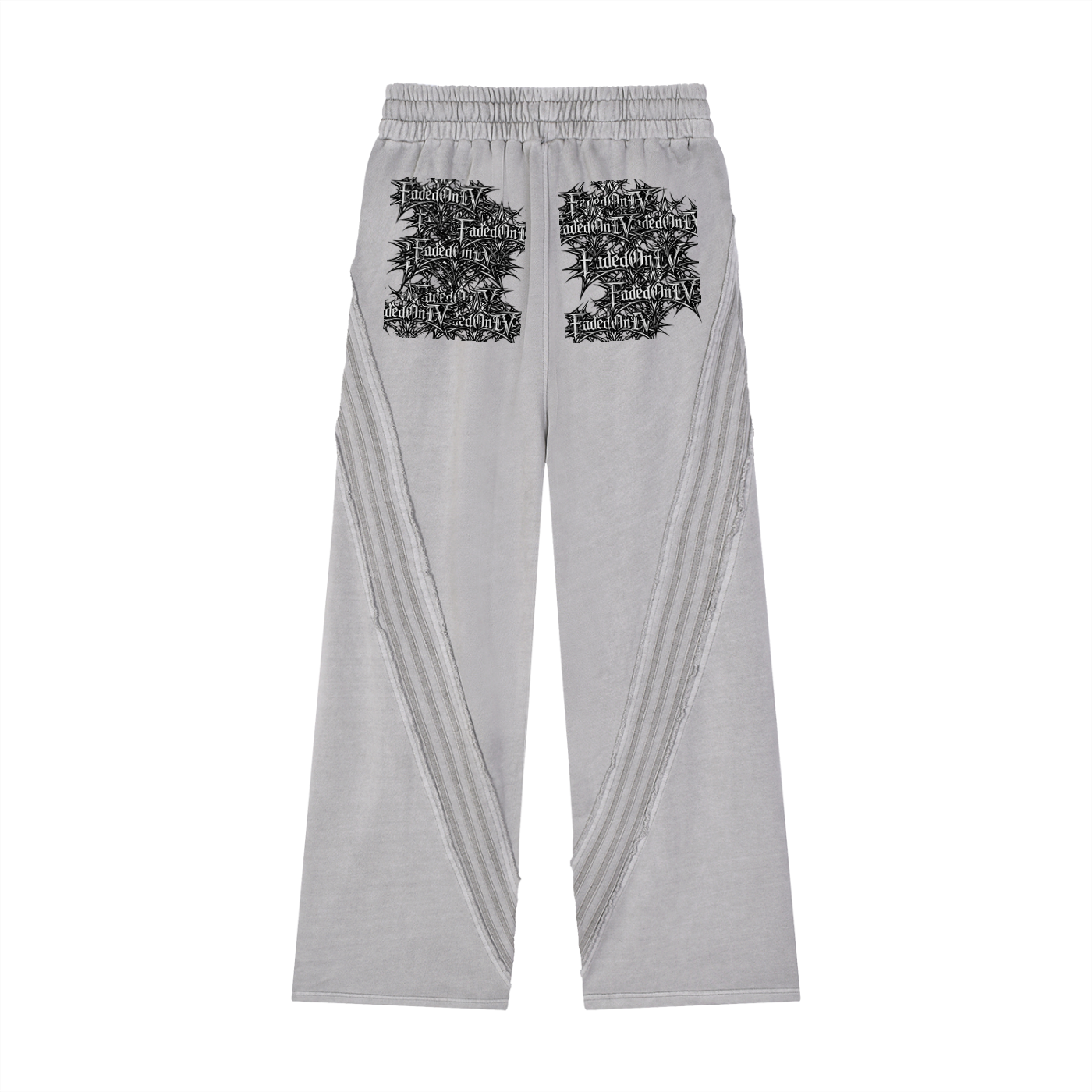 Snow Washed Tape Raw Edge Sweatpants